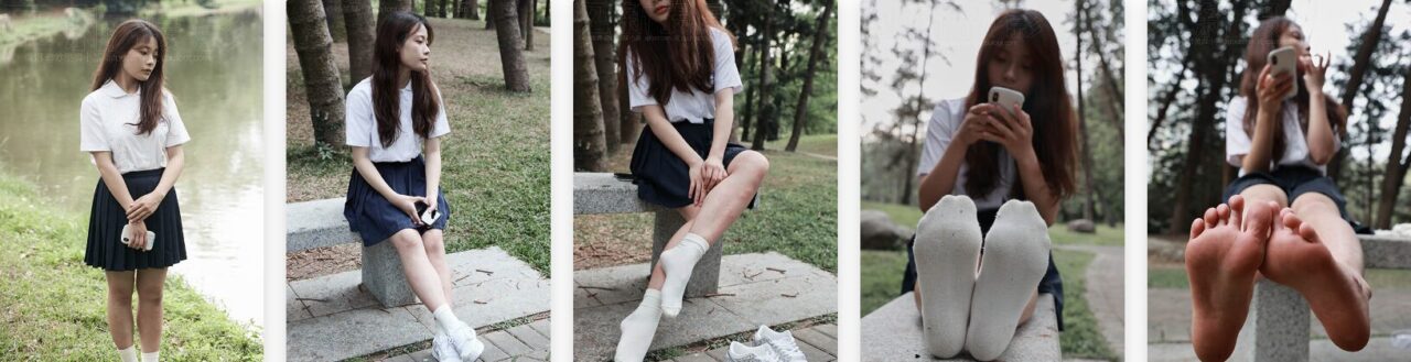 见新摄影 | 台湾大学附中 朵儿白色棉袜