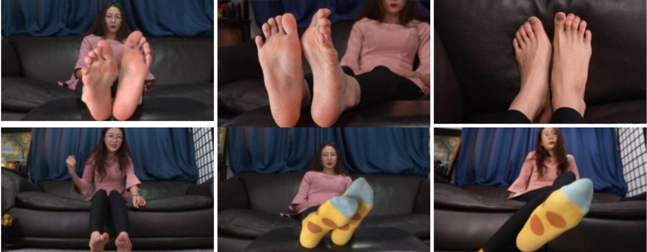 Sexy Asian Girls Feet | 慧敏的性感原味棉袜裸足脚丫